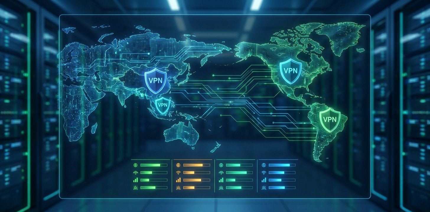 海外駐在員向けVPN5選の総合比較イメージ