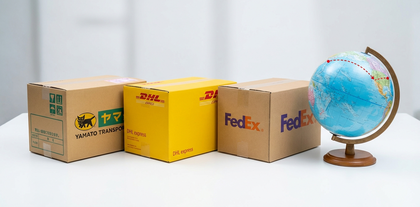 フランスへの国際発送サービス比較イメージ