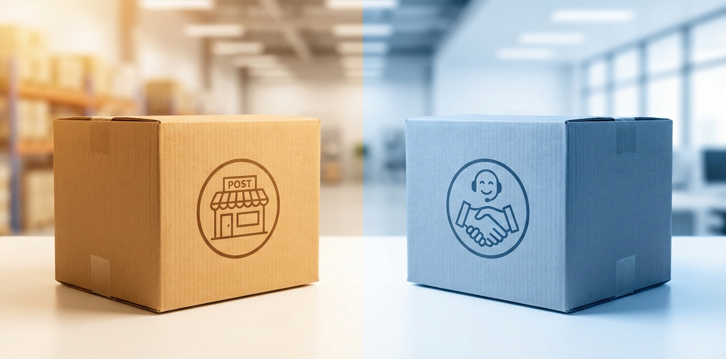 EMSとポチロジの違いを比較するイメージ