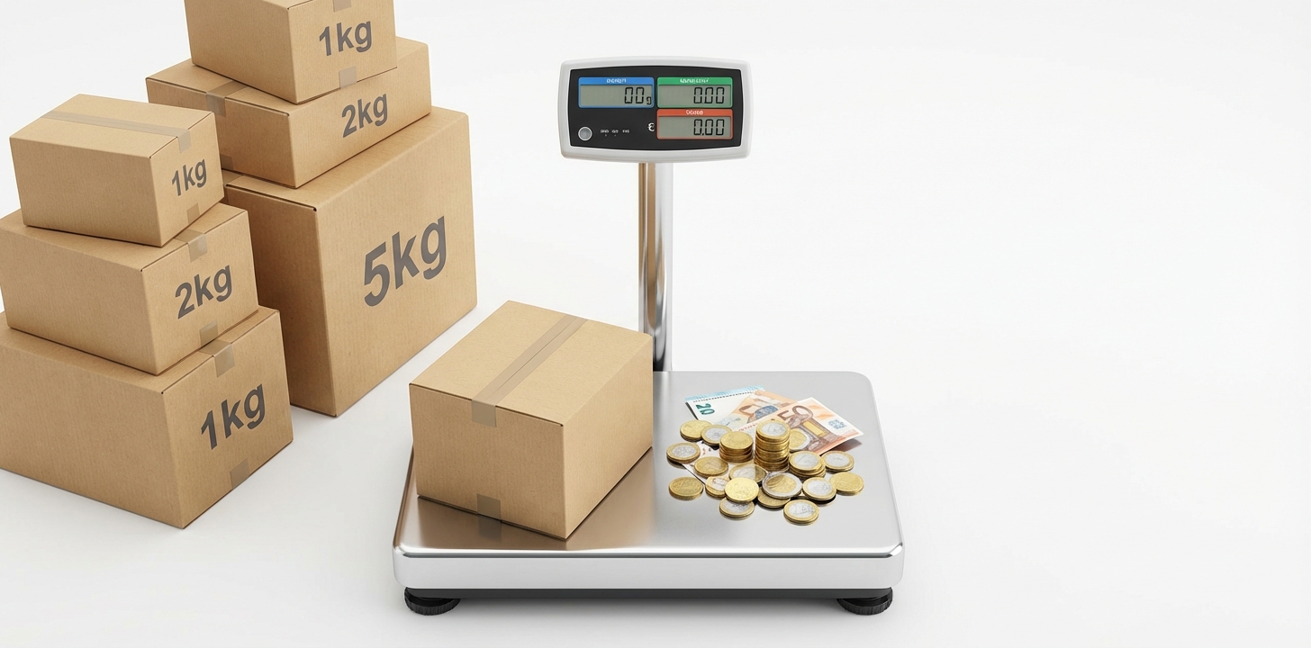 フランス向け国際発送の重量別コスト目安