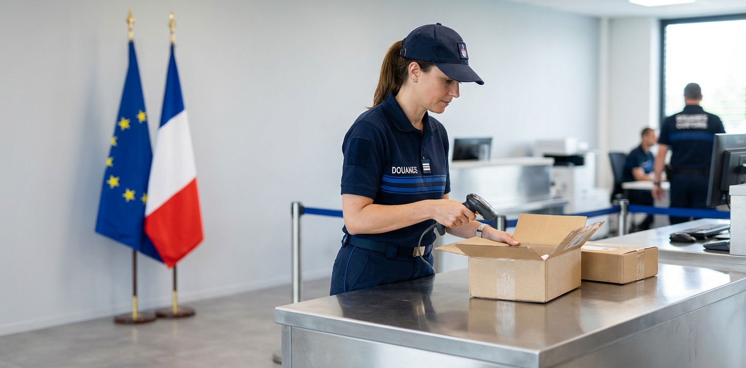 フランスの税関・通関チェックイメージ