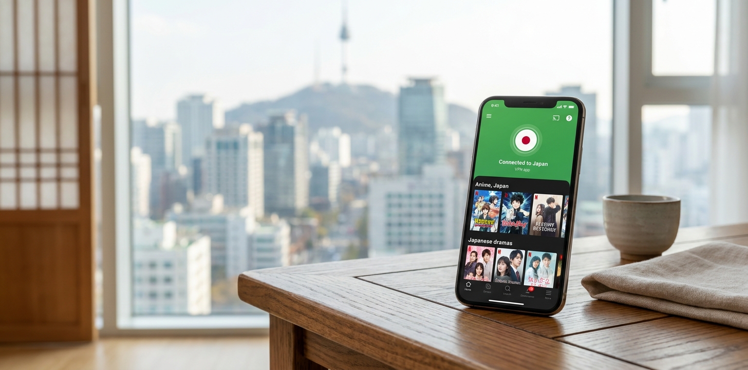 韓国でのVPN設定手順イメージ