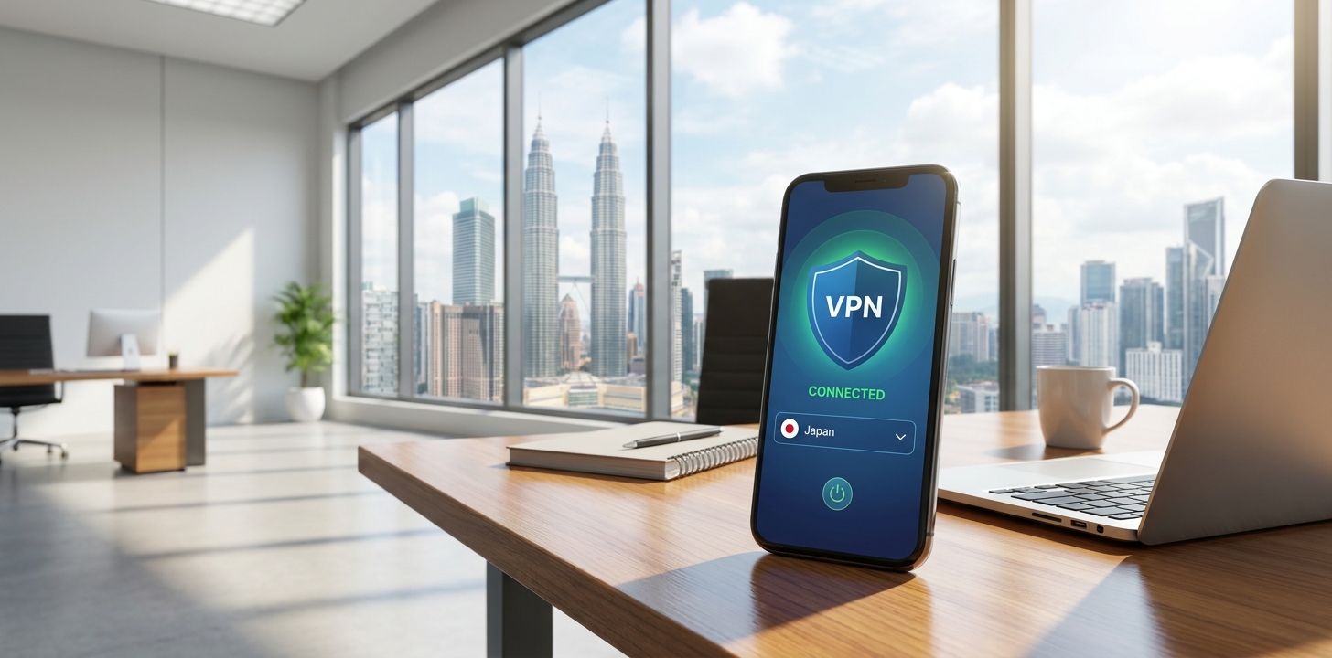 マレーシアでのVPN設定手順イメージ