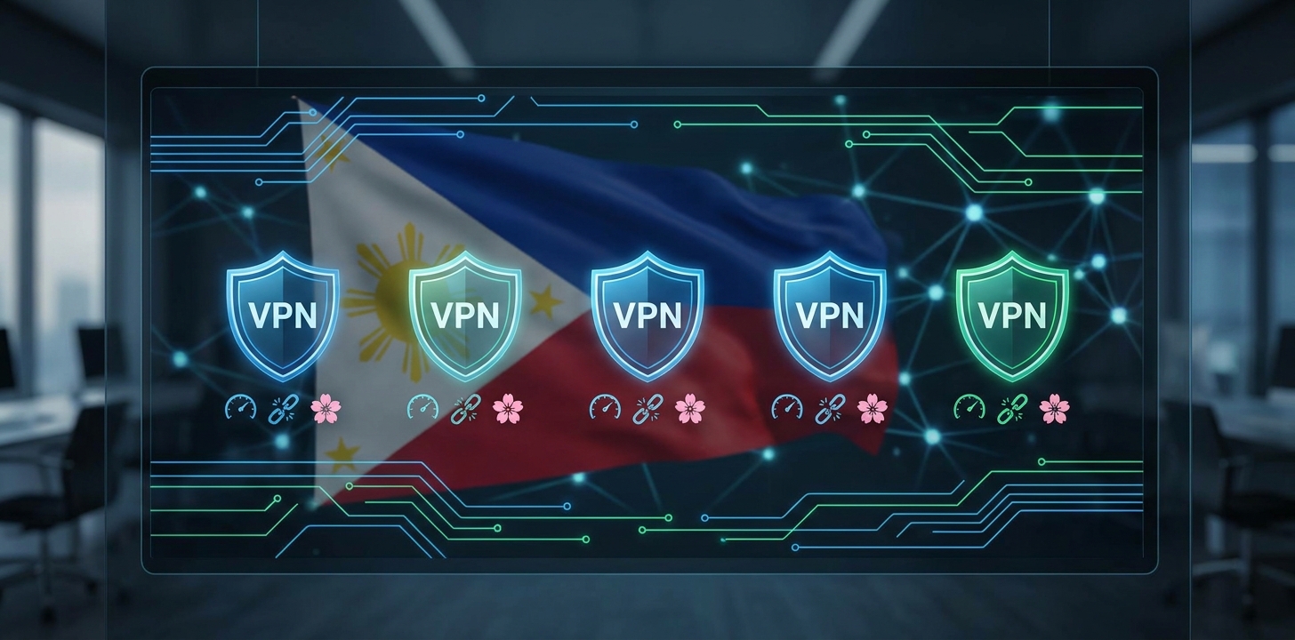 フィリピンでおすすめのVPN5選の比較イメージ