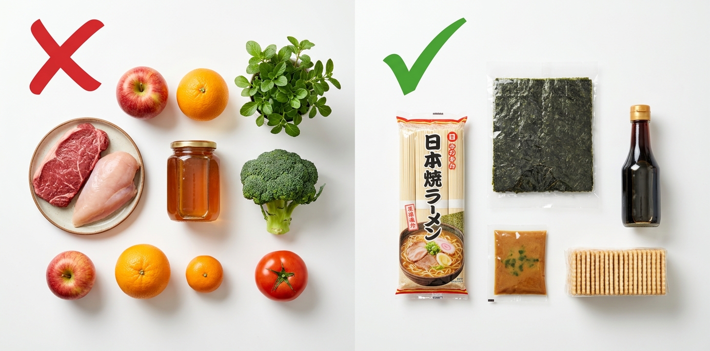 ニュージーランド 荷物 送る 食品 禁制品チェック